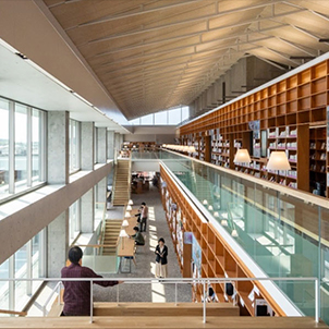 図書館複合施設 桜川市生涯学習センター さくらす