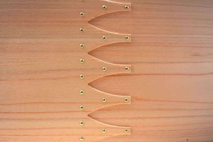 つばめの尾のような美しい継ぎ目