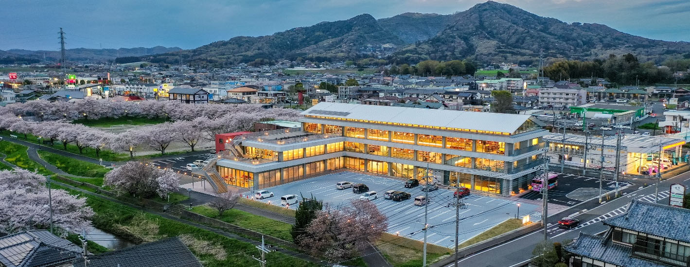 図書館複合施設 桜川市生涯学習センター さくらす